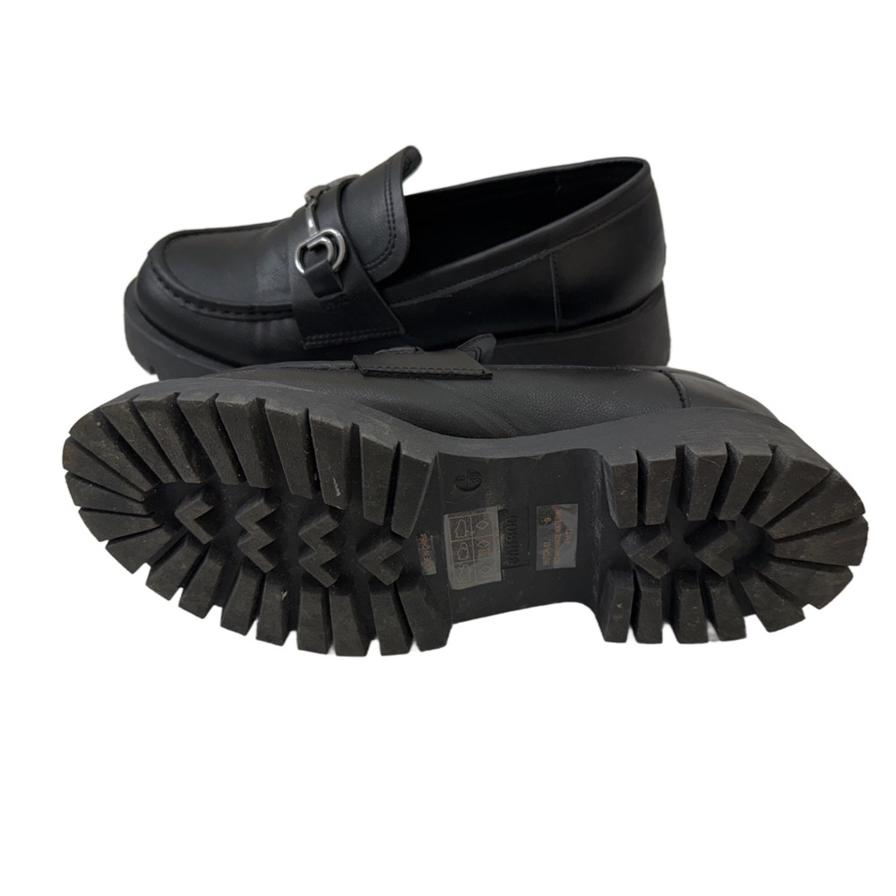 Poshmark Listing: Bamboo Lug Sole Loafers – Black – Size 9
